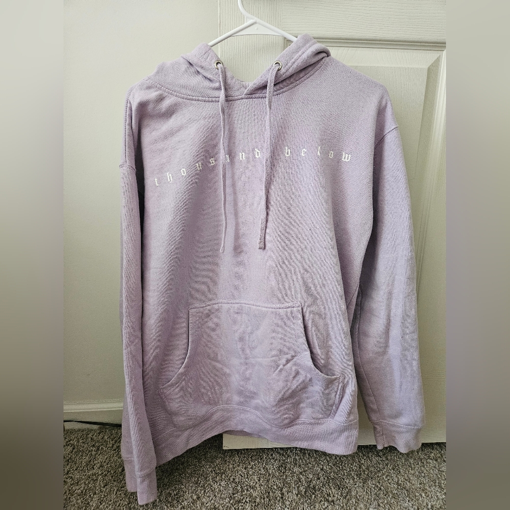 Thousand Below Band Sweatshirt Lavender Hoodie